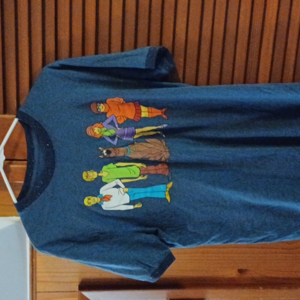Blue Scooby-Doo and the gang t-shirt Medium